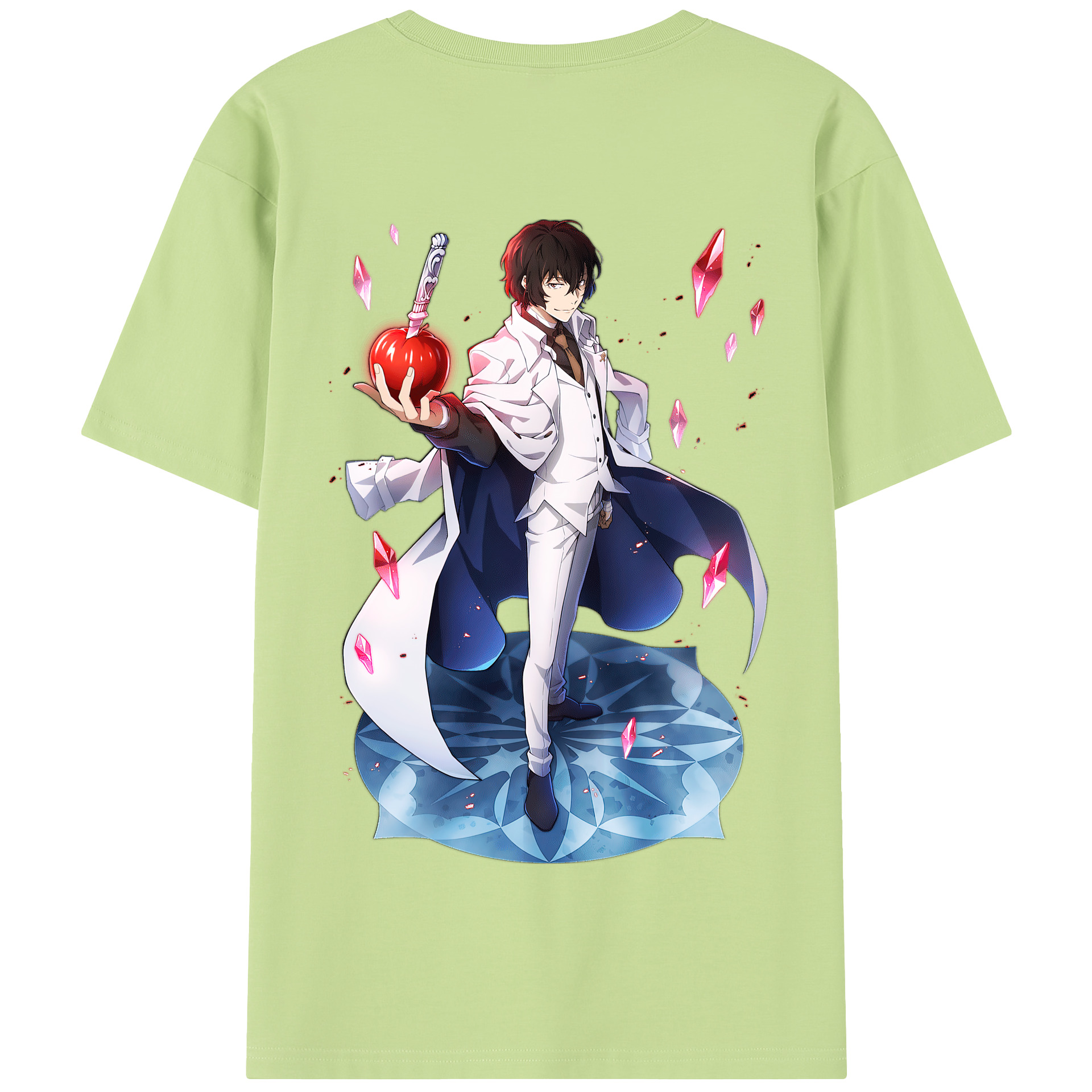 （画像用） 文豪ストレイドッグス Bungo Stray Dogs 綿100％半袖Tシャツ（背面プリント）